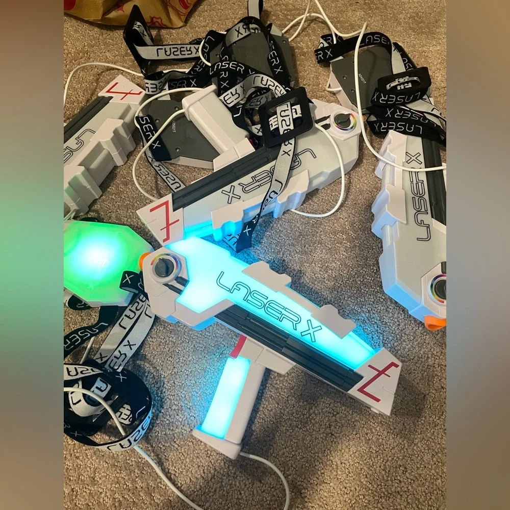 Laser X White and Gray Laser Tag Set